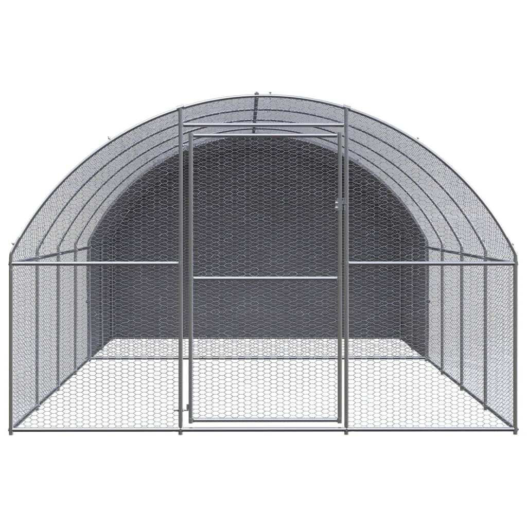 Vidaxl Gallinero De Exterior De Acero Galvanizado 3x4x2 M_1