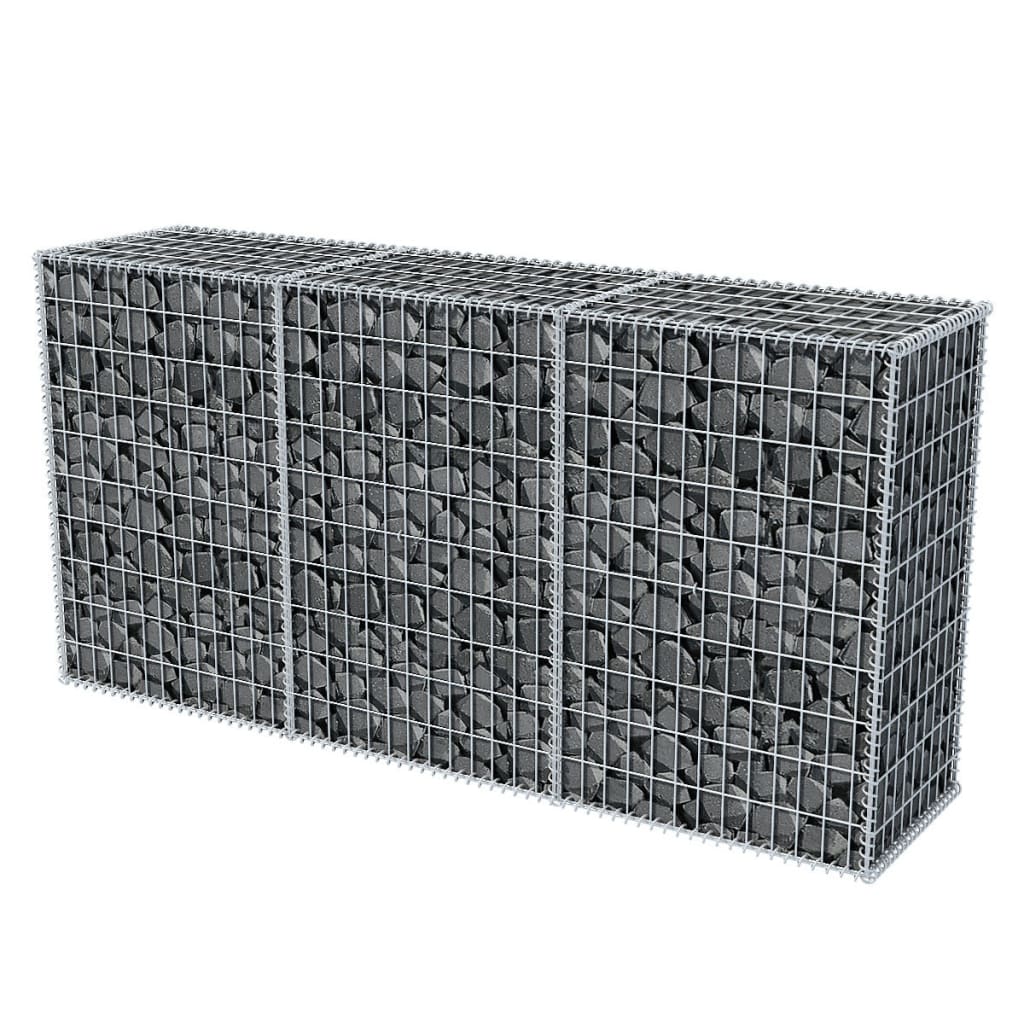 Cesta De Muro De Gaviones Acero Galvanizado 200x50x100 Cm / Vetonek_3