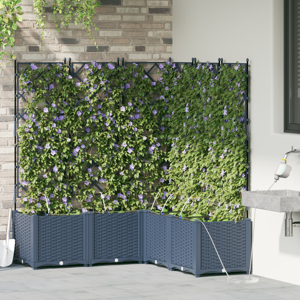 Vidaxl Jardineras Gris 120 X 120 X 142 Cm Acero_2