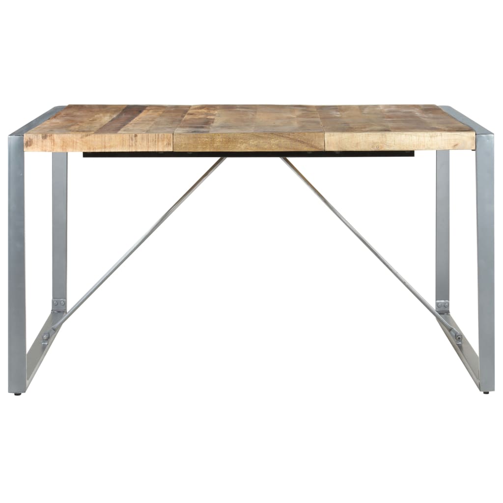 Mesa De Comedor Madera De Mango Rugosa 140x140x75 Cm_0