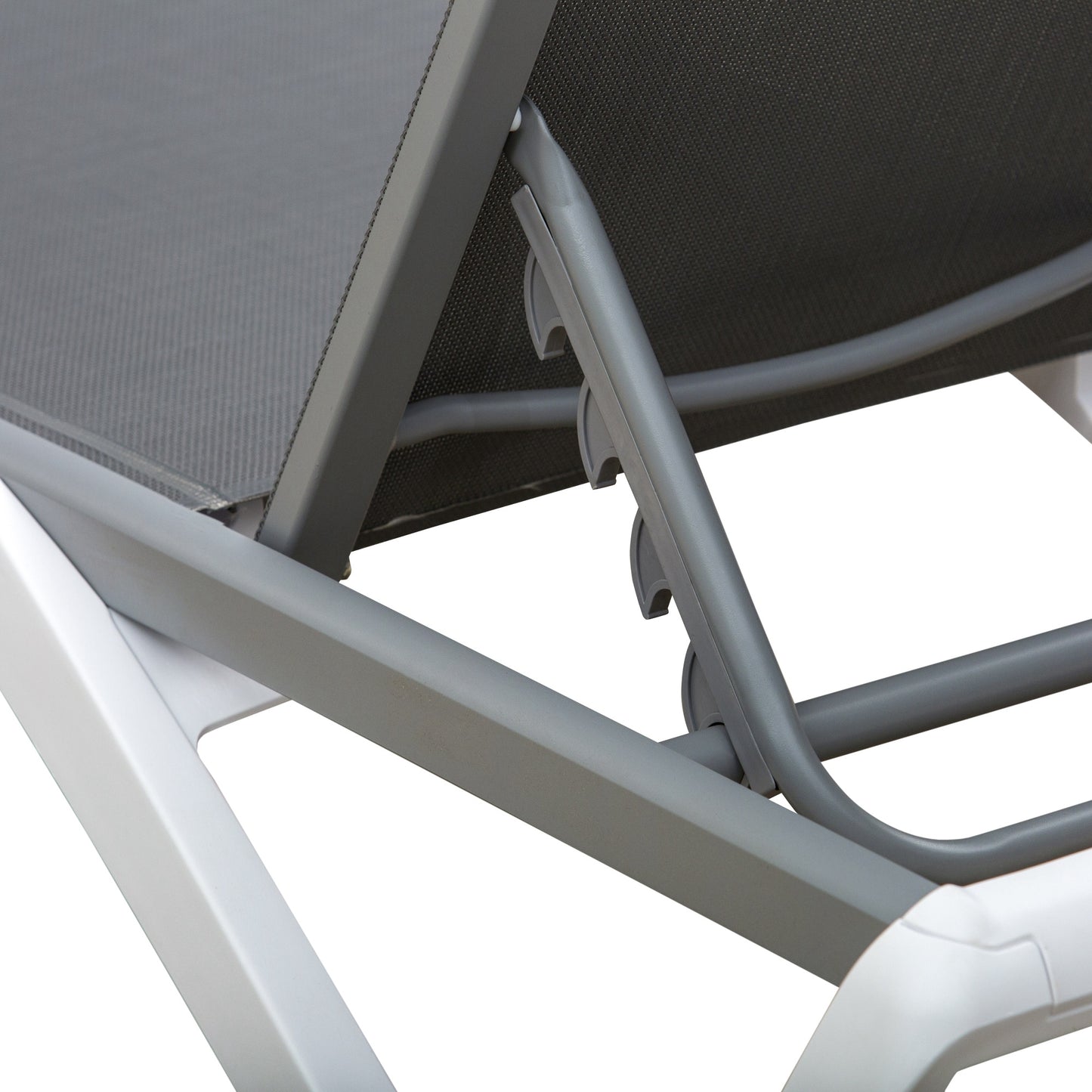 Outsunny Conjunto De 2 Tumbonas Reclinables De Aluminio 170x67,5x95 Cm Gris_3