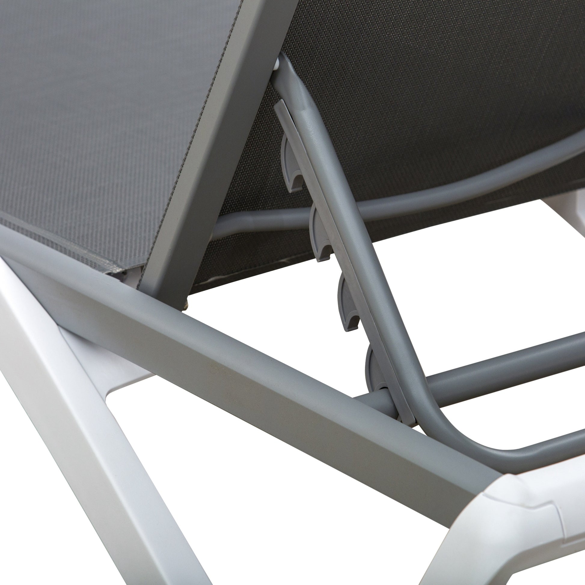 Outsunny Conjunto De 2 Tumbonas Reclinables De Aluminio 170x67,5x95 Cm Gris_3