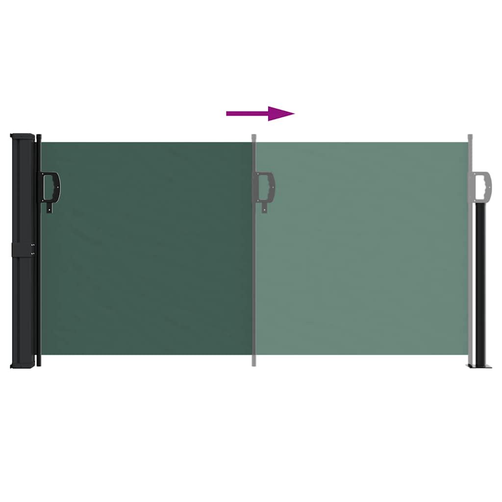 Vidaxl Toldo Lateral Retráctil Verde Oscuro 100x500 Cm_4