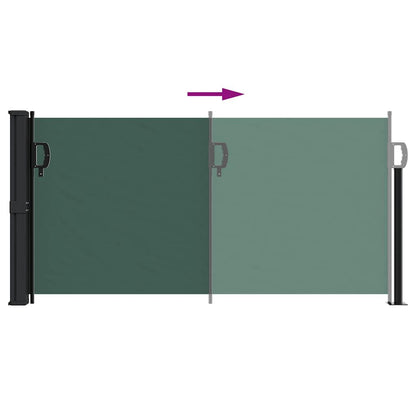 Vidaxl Toldo Lateral Retráctil Verde Oscuro 100x500 Cm_4