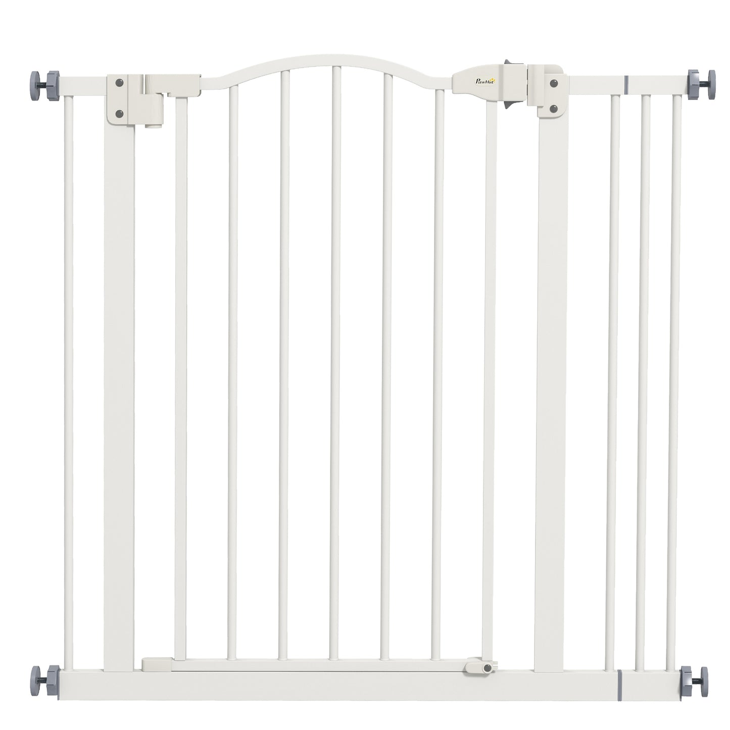 Pawhut Barrera De Seguridad Extensible Con Extensión 74-87x78 Cm Blanco_0