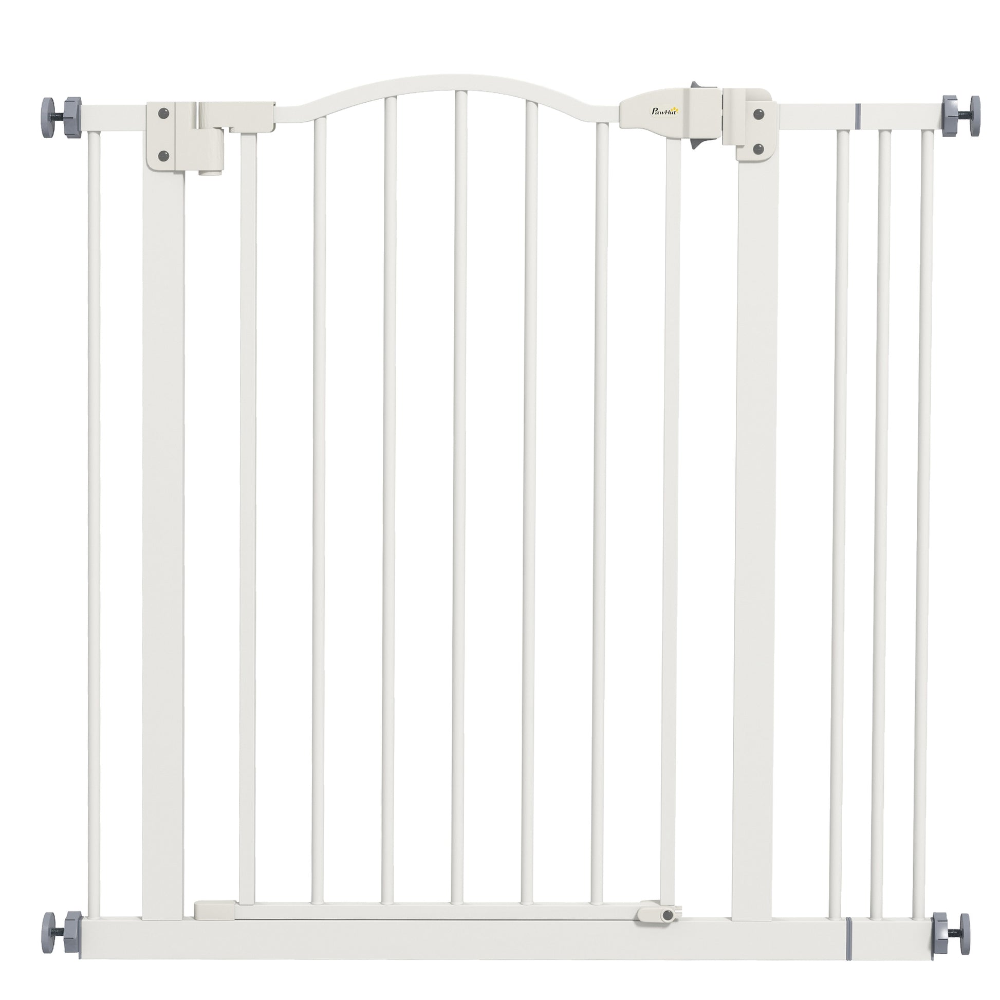 Pawhut Barrera De Seguridad Extensible Con Extensión 74-87x78 Cm Blanco_0