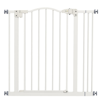 Pawhut Barrera De Seguridad Extensible Con Extensión 74-87x78 Cm Blanco_0