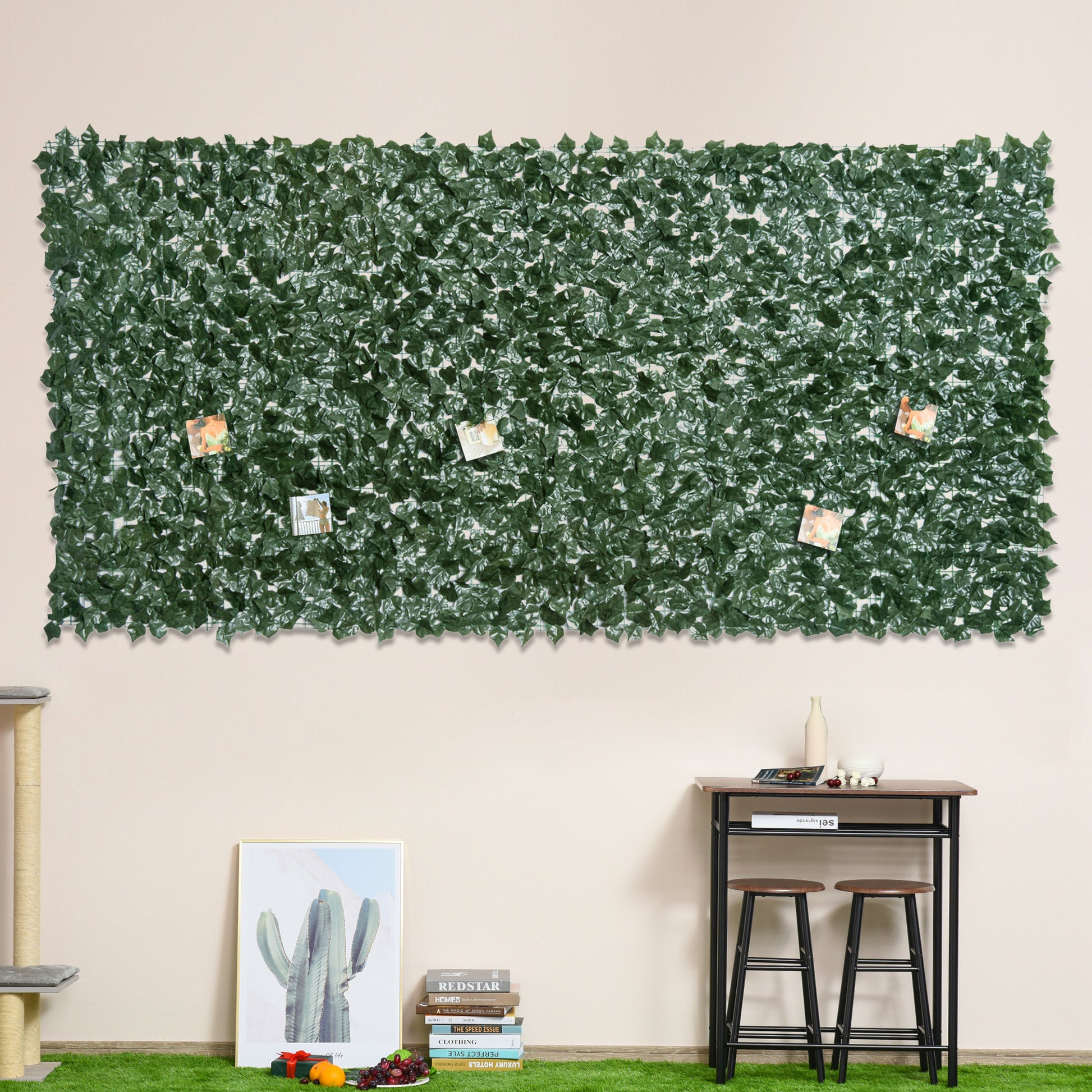Outsunny Seto Artificial Rollo 3x1,5m Pantalla Cerca De Privacidad Balcón Valla_1