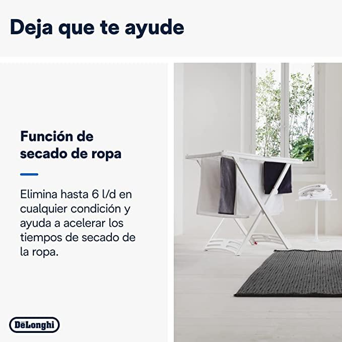 Deshumidificador DNS65 silencioso con ionizador Delonghi