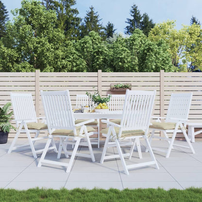 Vidaxl Cojines De Silla De Jardín 6 Uds Tela Oxford Beige 40x40x7 Cm_1
