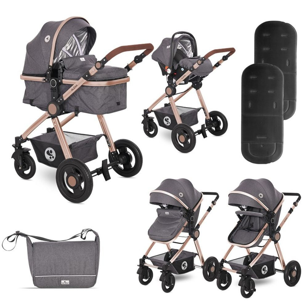 Carrito De Bebé Trío Alexa Luxe Black_0