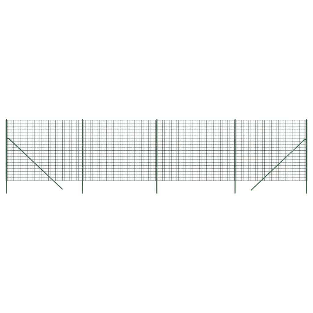 Cerca De Alambre De Acero Galvanizado Verde 1,8x10 M / Vetonek_2