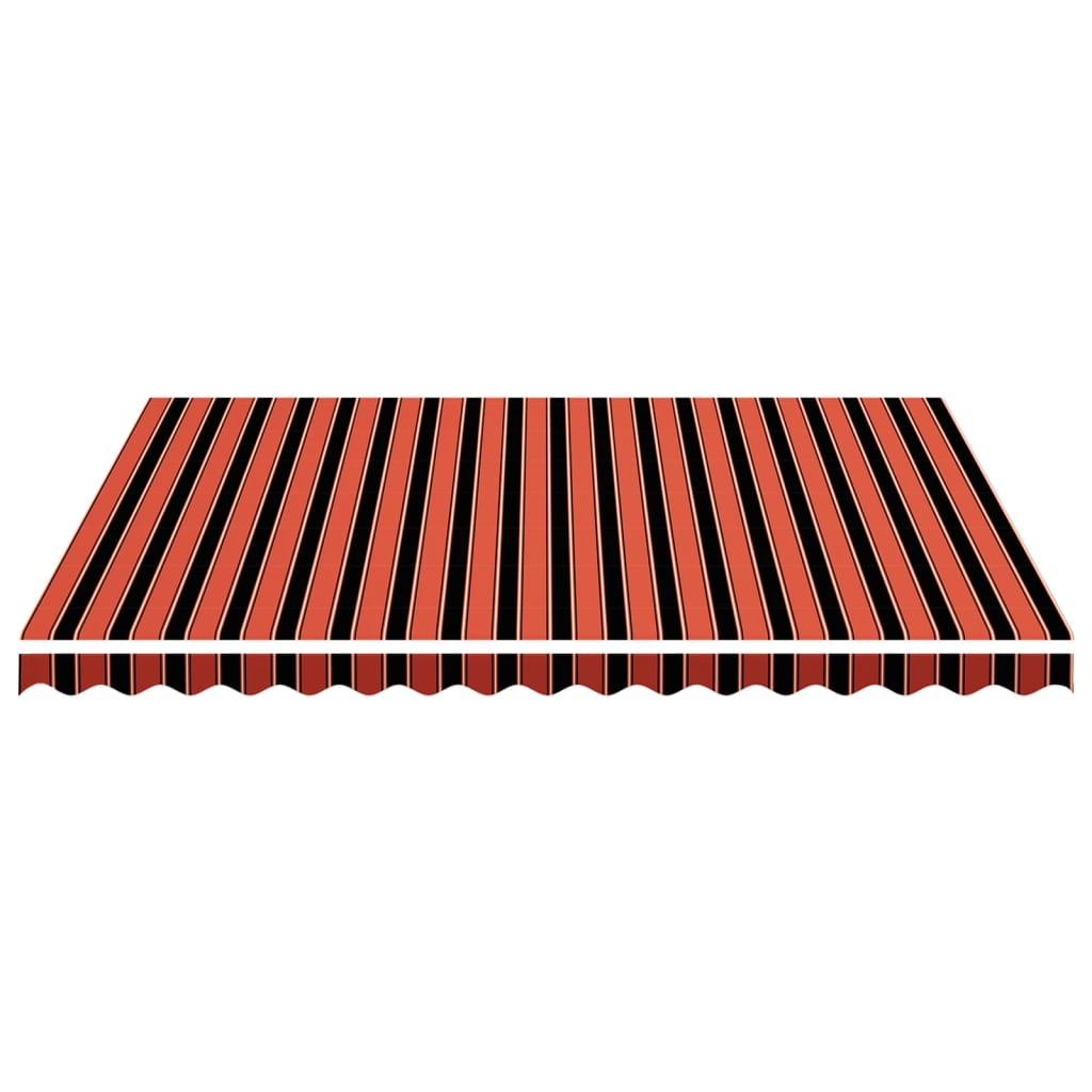 Tela De Repuesto Para Toldo Naranja Y Marrón 4,5x3,5 M Poliéster_2