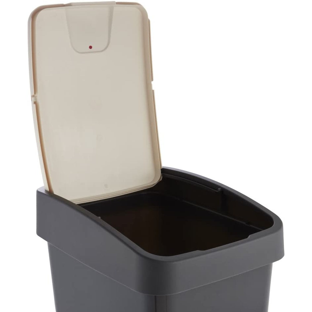 Cubo De La Basura Premium Con Tapa Abatible, Tacto Suave, 45 L, Magne, Gris Grafito_4