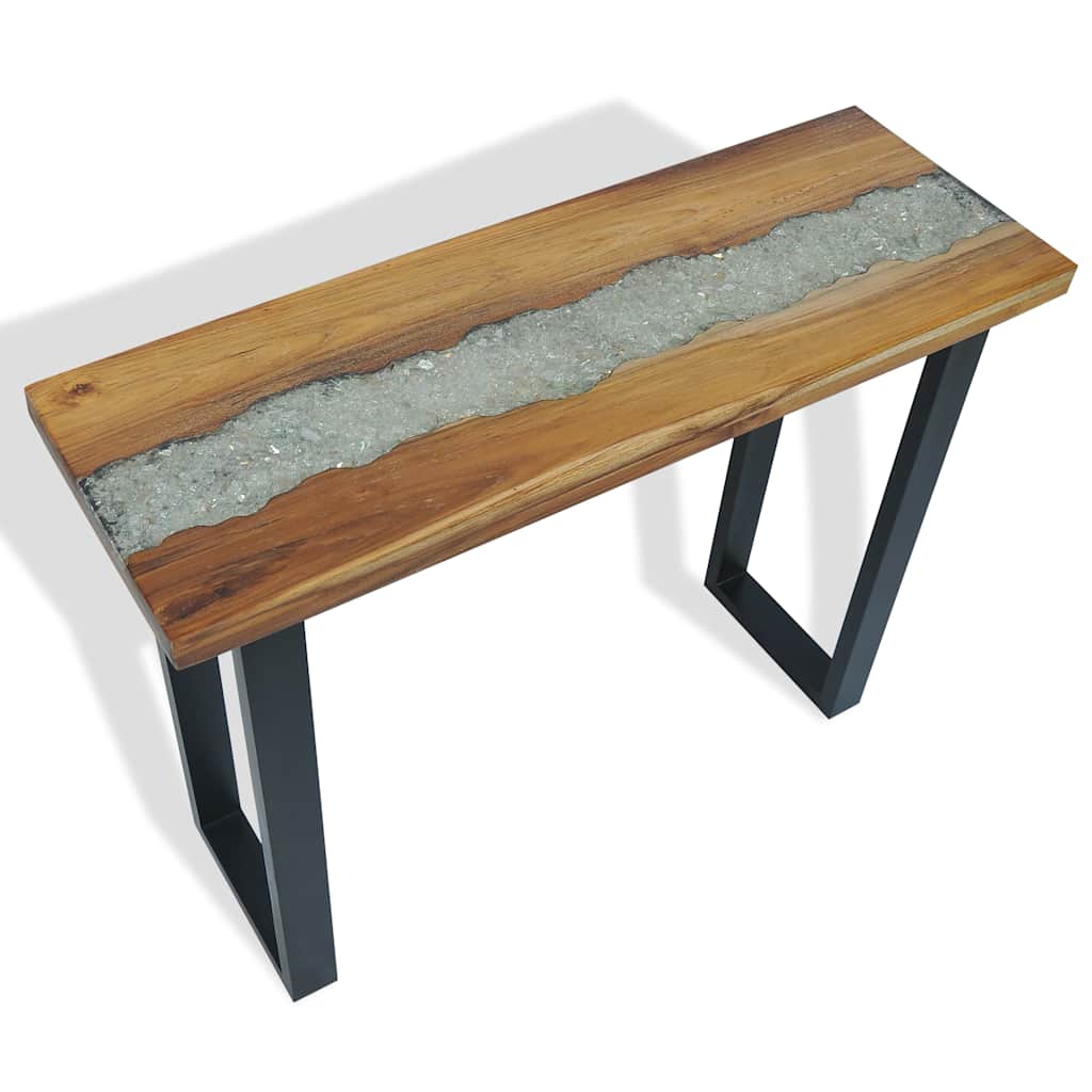 Mesa Consola De Teca 100x35x75 Cm_4