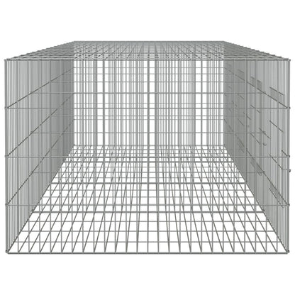Vidaxl Jaula Para Conejos 4 Paneles Hierro Galvanizado 217x79x54 Cm_4