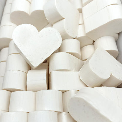 100 Jabones Aromáticos Con Forma De Corazón - Detalle Para Invitados De Eventos - Jabón Glicerina Con Aroma A Coco_0