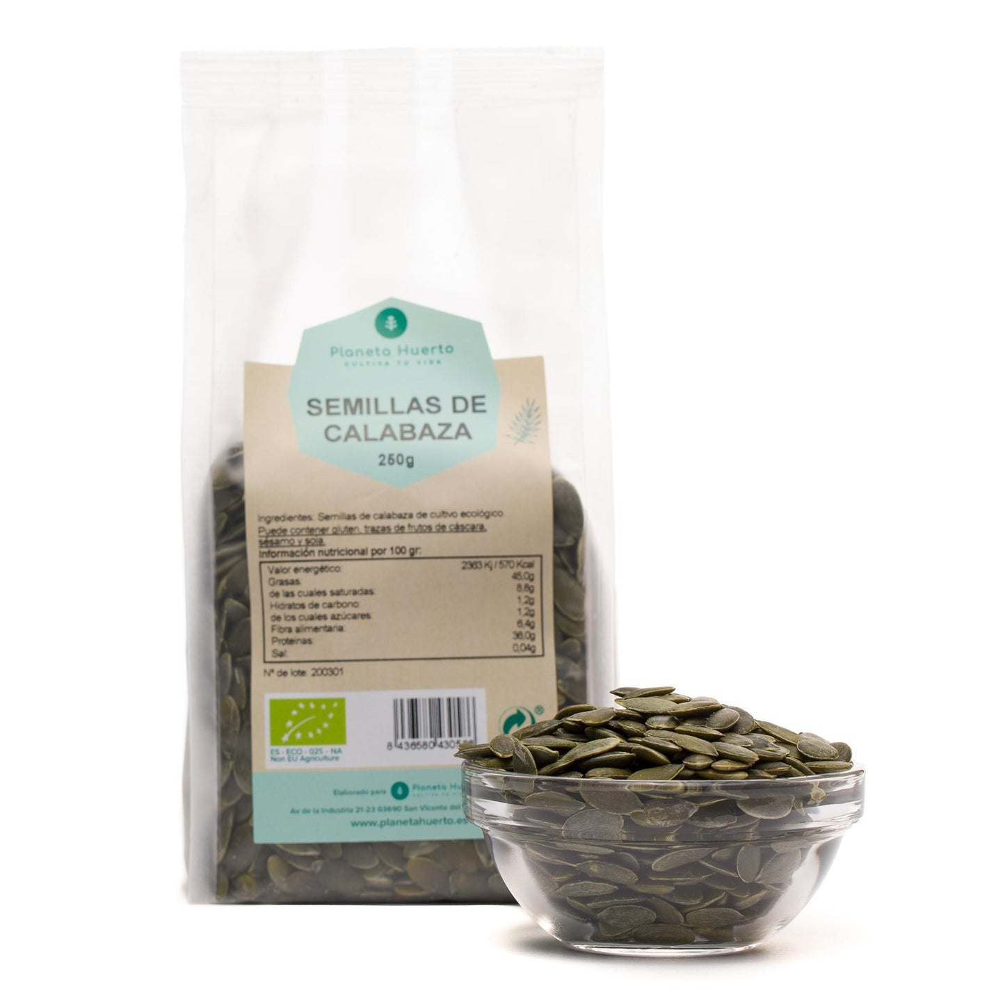 Semillas de calabaza ECO Planeta Huerto 250 g