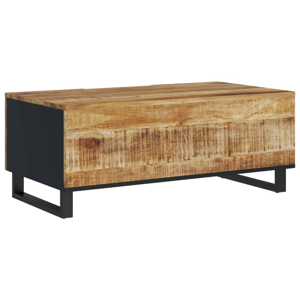 Mesa De Centro Madera Maciza Mango Y Contrachapada 100x54x40 Cm_3