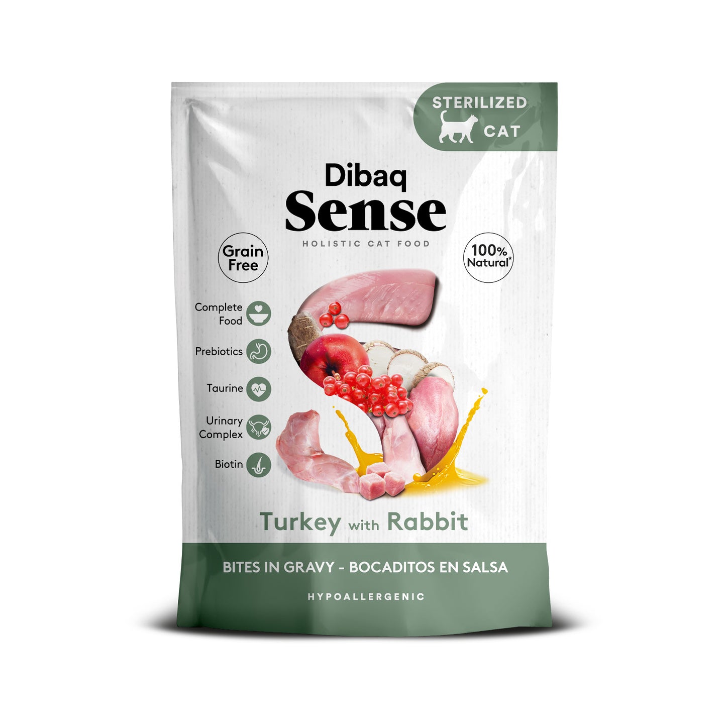 Dibaq Sense Bocaditos En Salsa Pavo Con Conejo, 12 Unidades X 100gr_1