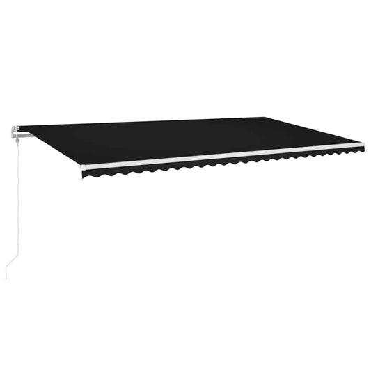 Toldo Automático Led Sensor De Viento Gris Antracita 600x300 Cm_0