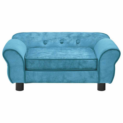 Vidaxl Sofá Para Perros Felpa Turquesa 72x45x30 Cm_4