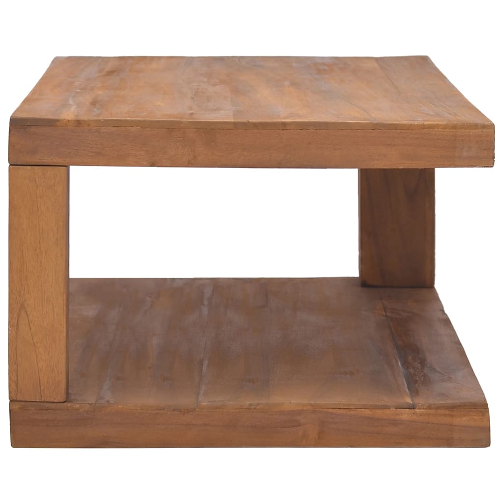 Mesa De Centro De Madera Maciza De Teca 90x50x35 Cm_2