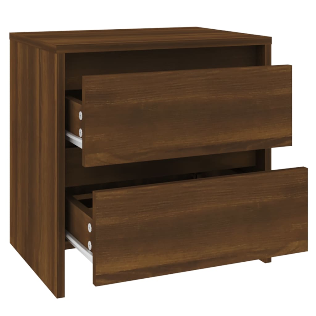 Mesitas Noche 2 Uds Madera Ingeniería Marrón 45x34,5x44,5 Cm_3