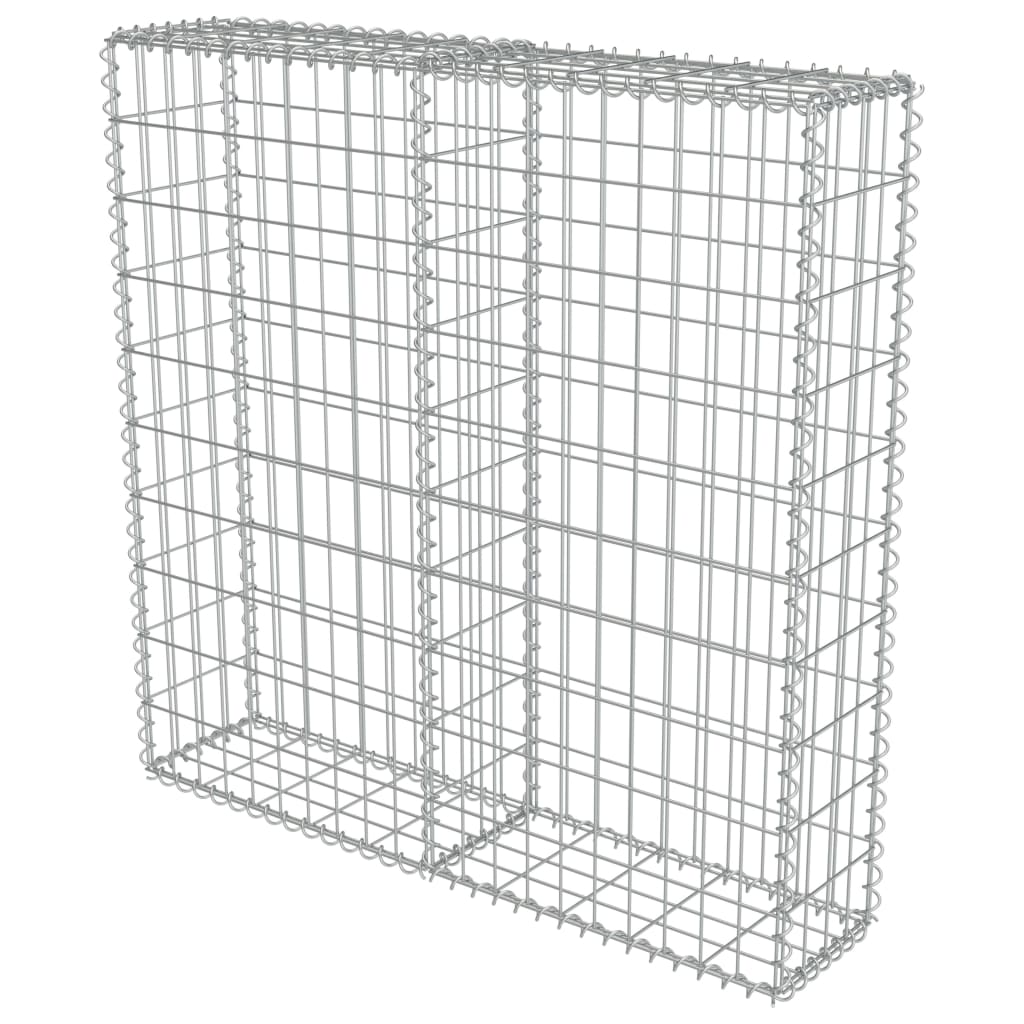 Muro De Gaviones Con Cubiertas Acero Galvanizado 100x20x100 Cm / Vetonek_2