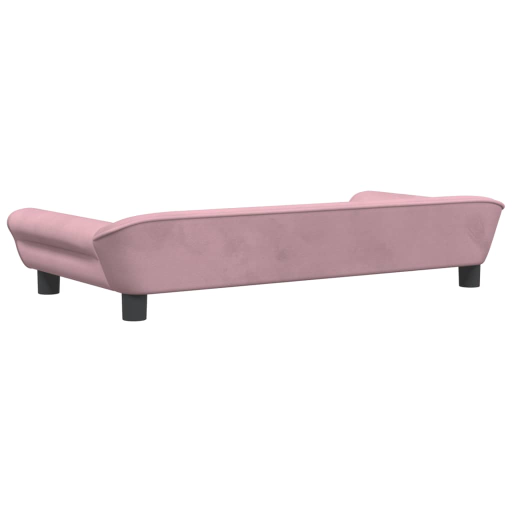 Cama Para Perros De Terciopelo Rosa 100x50x21 Cm / Vetonek_0
