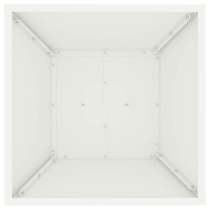 Maceta Pilar Blanco 40 X 40 X 100 Cm Acero Laminado En Frío_5