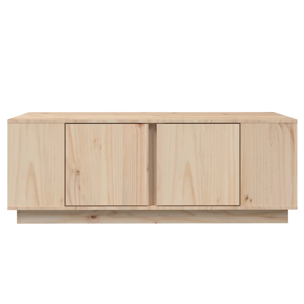 Mesa De Centro De Madera Maciza De Pino 110x50x40 Cm_3