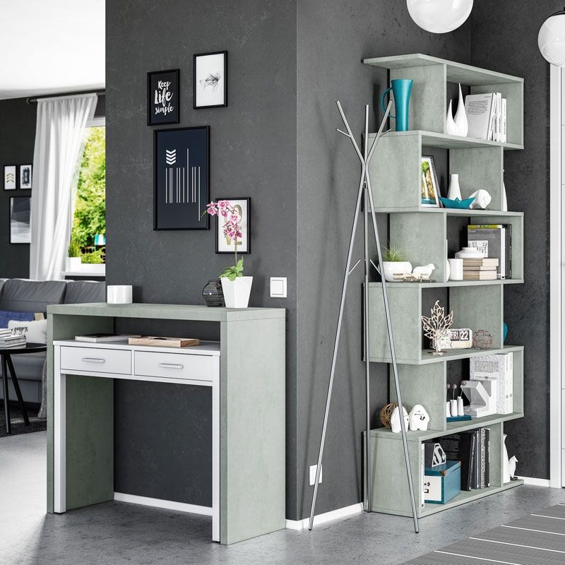 Consola Escritorio Cemento_3