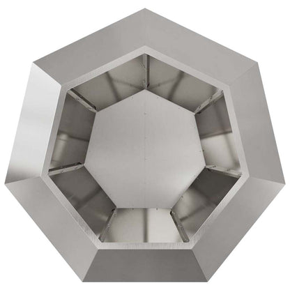 Jardinera Plateado 100 X 100 X 80 Cm Acero Inoxidable_5