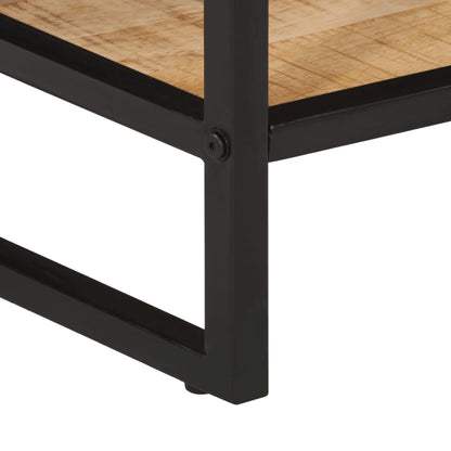 Mesa Consola Madera Maciza De Mango Rugosa 100x35x70 Cm_4