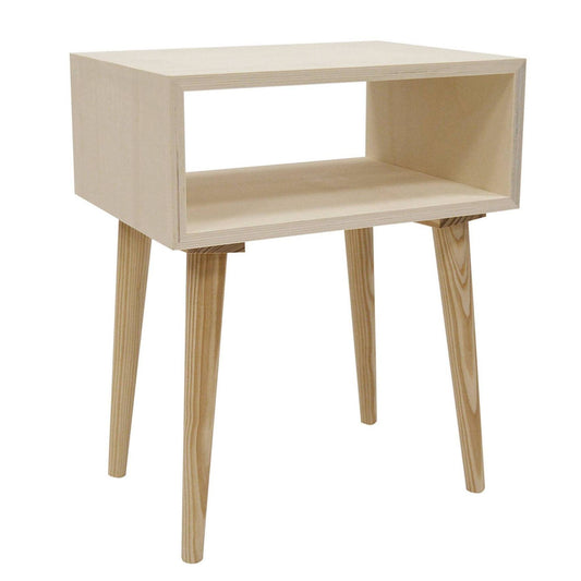 Well Home - Mesa Mercury Sin Barniz 40x30x50cm