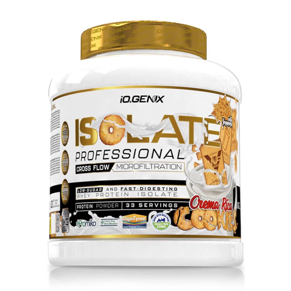 Isolate Profesional - 1kg - Crema Rica Cookies - Proteína De Aislado De Suero Isolate - Io.genix_0