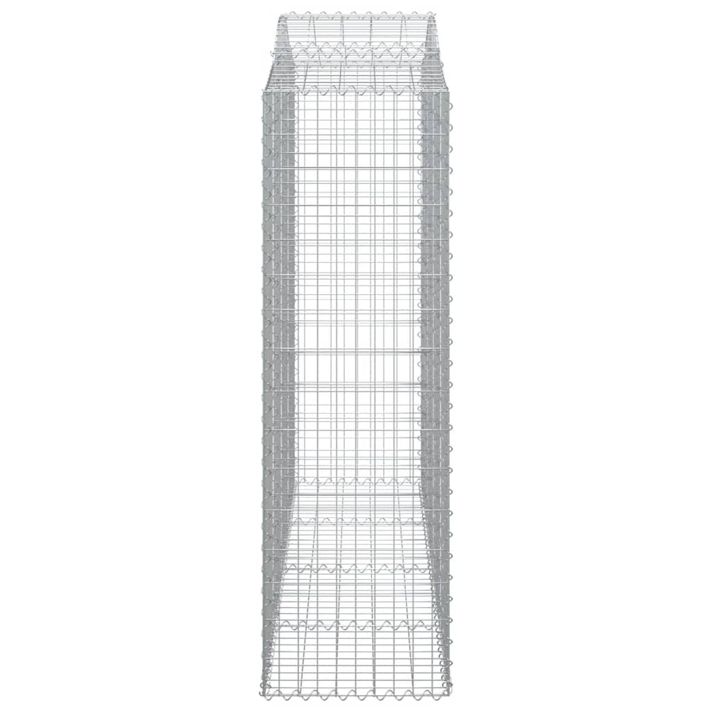 Cestas Gaviones 13 Uds Forma De Arco Hierro 200x50x160/180 Cm_4