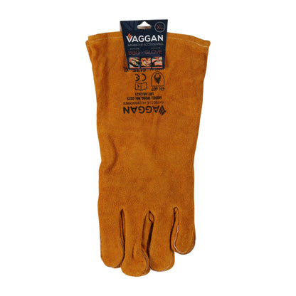 Well Home Guantes De Barbacoa De Cuero Xl Para Tus Parrillas Color Marrón_2