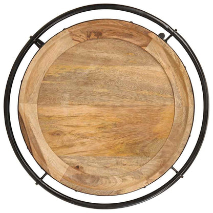 Mesa Auxiliar Madera Maciza De Mango Ø55x60 Cm_1