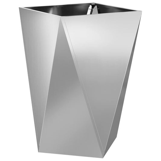 Jardinera Plateado 50 X 50 X 75 Cm Acero Galvanizado_0