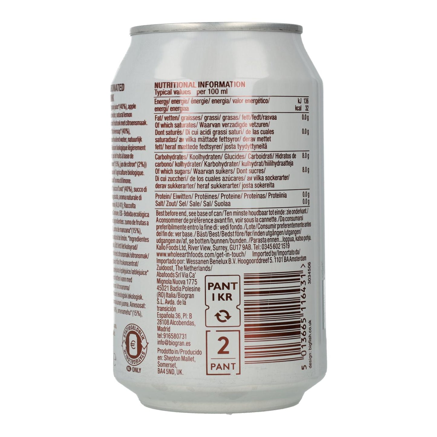 Refresco BIO Limonada Whole Earth 300ml