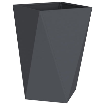Jardinera 2 Pcs Antracita 50 X 50 X 75 Cm Acero_4
