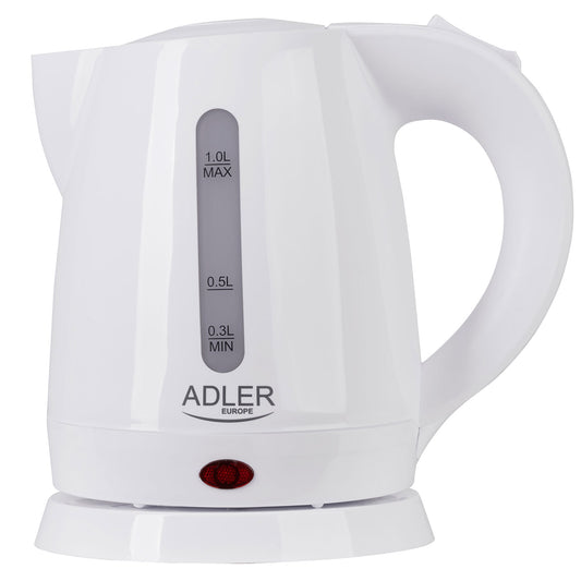 Hervidor Agua Eléctrico, 1 L, Sin Bpa, Resistencia Oculta, Inalámbrico, Apagado Automático Adler Ad1272, 1600w_0