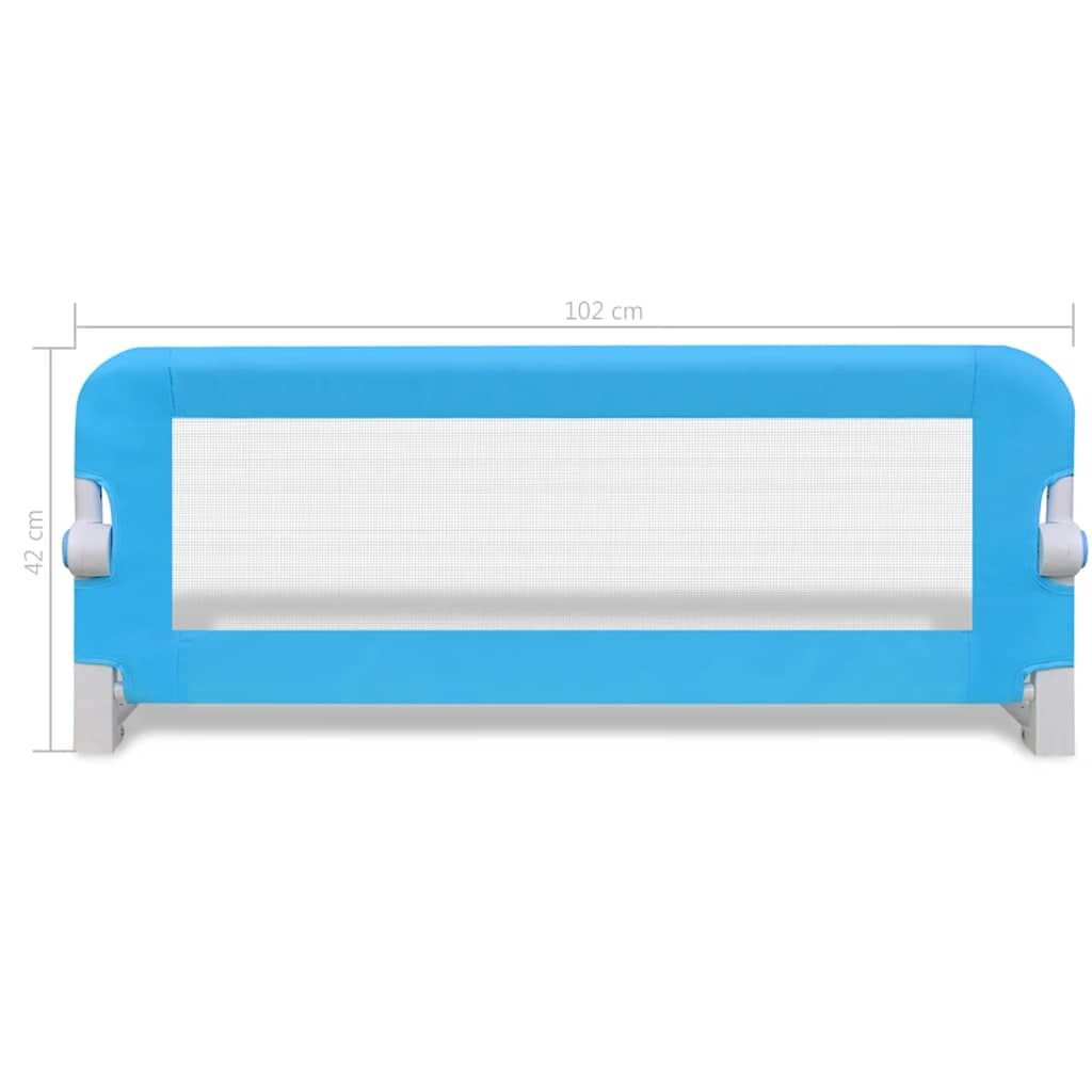 Vidaxl Barandilla De Seguridad Cama De Niño 2 Uds Azul 102x42 Cm_2