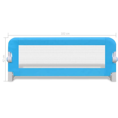 Vidaxl Barandilla De Seguridad Cama De Niño 2 Uds Azul 102x42 Cm_2