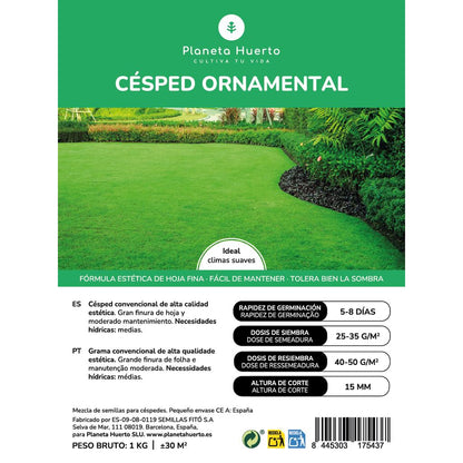 Semillas Césped Ornamental Planeta Huerto 1 kg