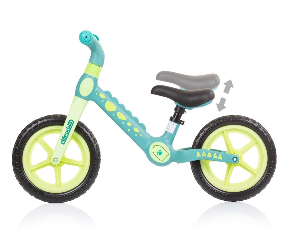 Bicicleta Infantil Sin Pedales Dino Blue Green_2