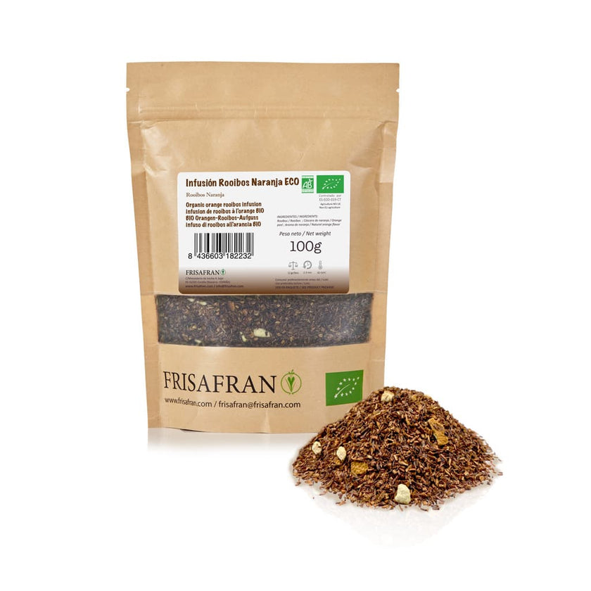 Infusión De Rooibos Naranja Ecológica En Granel | Calidad | Frisafran 100 G_0