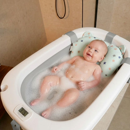 Cojín De Baño Antideslizante Con Estampado De Corona Para Estrellas azul, Cómodo Y Seguro Bathby_1